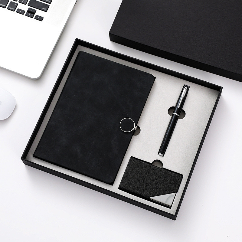 Full Color Hardcover Notebook Printing , A5 Luxury Pen And Notebook Set