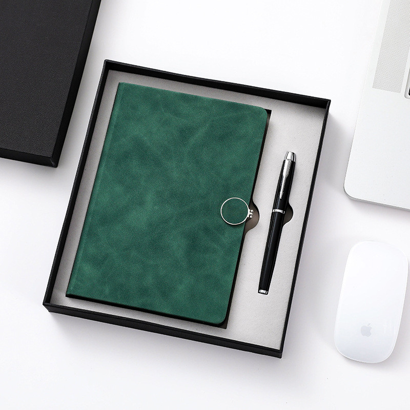 Full Color Hardcover Notebook Printing , A5 Luxury Pen And Notebook Set