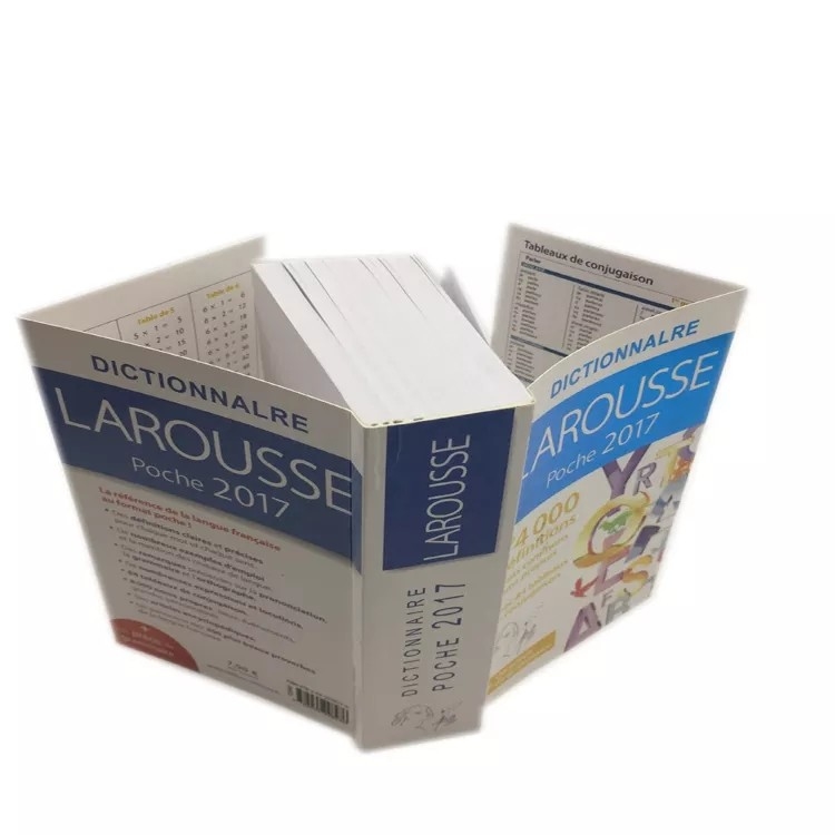 Dictionary Offset Printing Service Paperboard Art Paper Cmyk Color