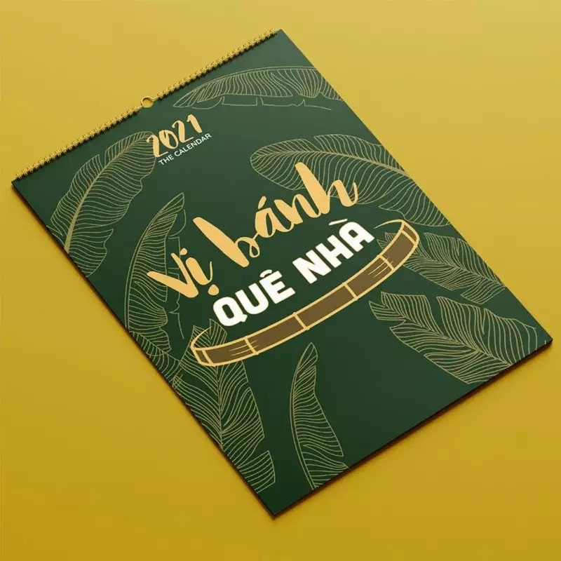 250/300 Ccnb Custom Wall Calendar Printing 3d Embossed 0.25-0.45mm Pvc