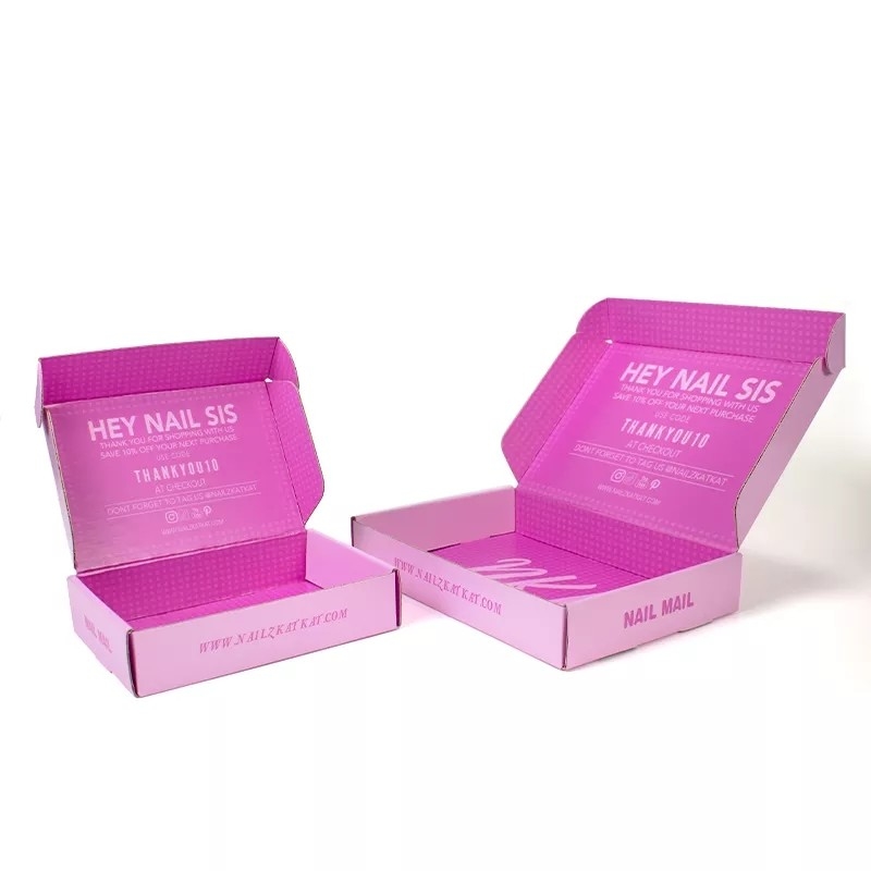 Shipping E Commerce Cardboard Boxes Cmyk 4 Color Offest Printing