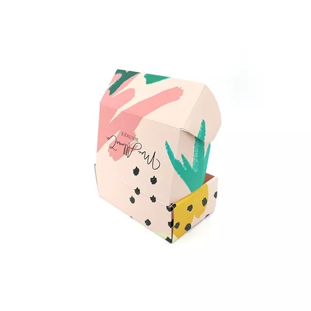 Corrugated Board Printed Paper Packaging Box Kraft Personalised Postage Boxes