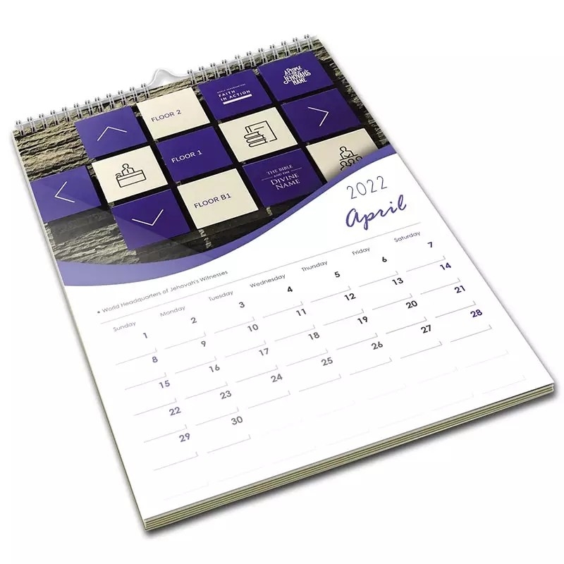 Custom Coloring Printing 2023 Wall Calendar A5 142x210mm Promotional